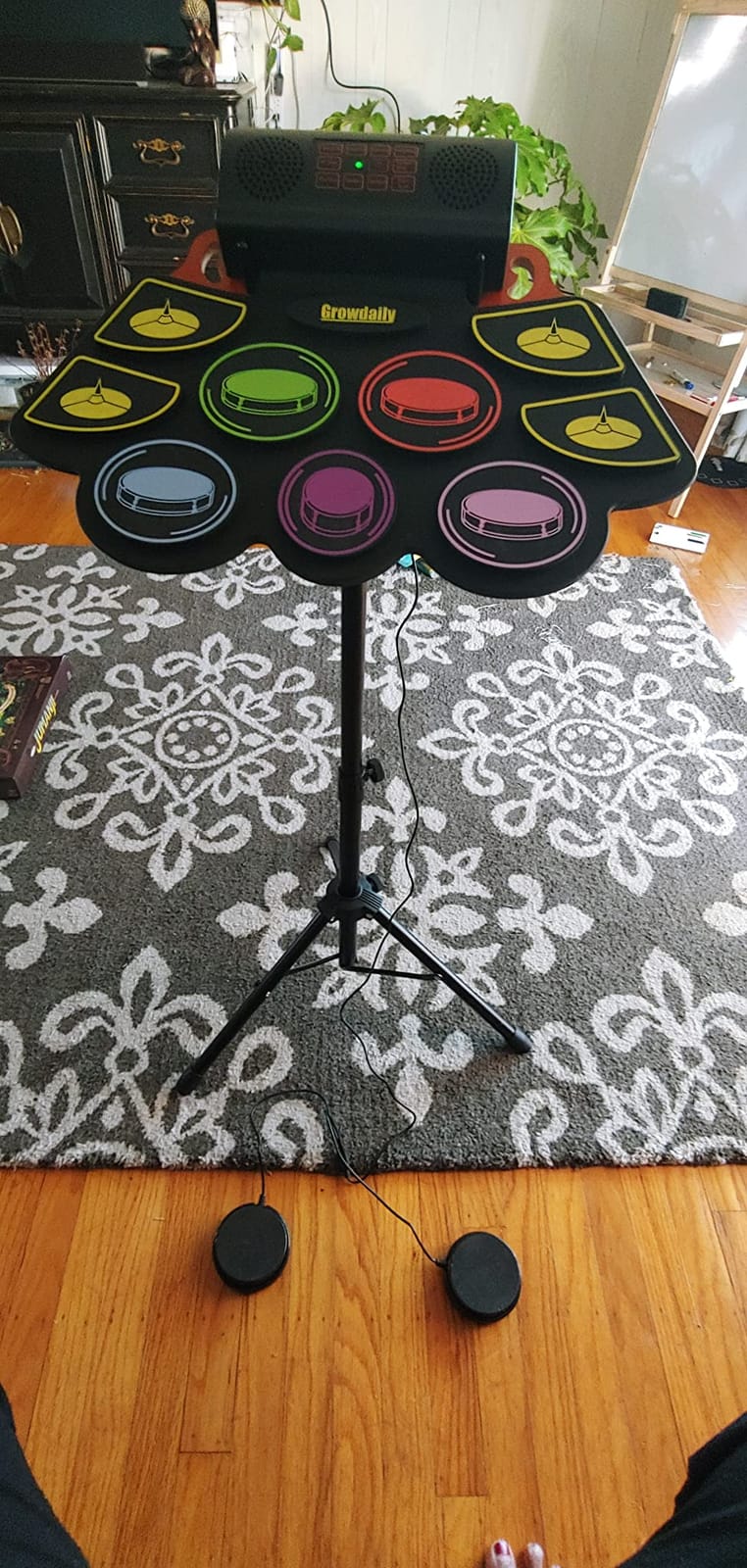 Electric Kids Drum Set,Electronic Drum Set Practice 9 Pads customer photo 2