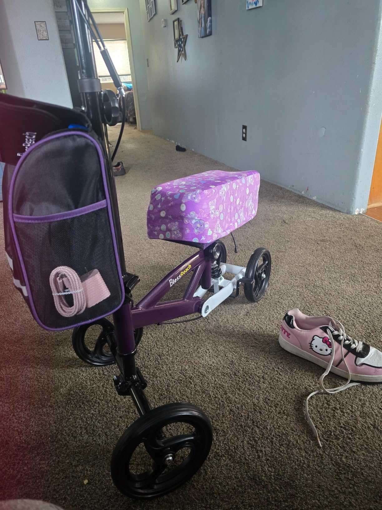 BlessReach Knee Scooter for Adults for Foot Injuries, Dual Braking System customer photo 2