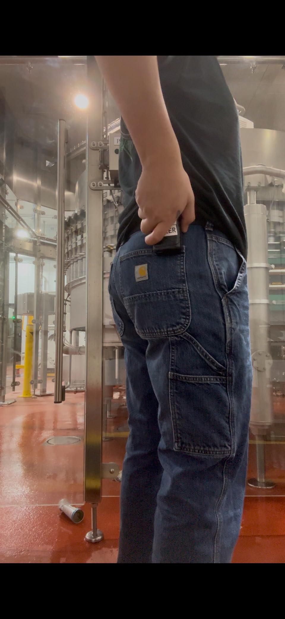 Carhartt Men's Loose Straight Denim Dungaree customer photo 2