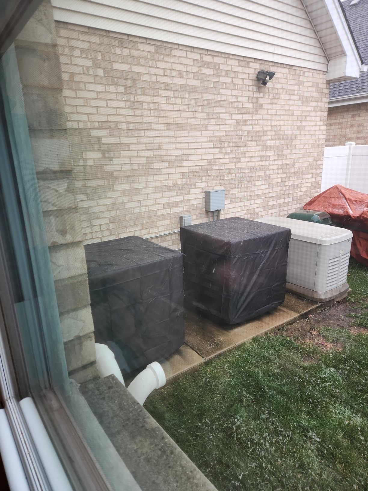 LXKCKJ Air Conditioner Cover for Outside Units, AC Cover 40''LX16''WX30''H customer photo 1