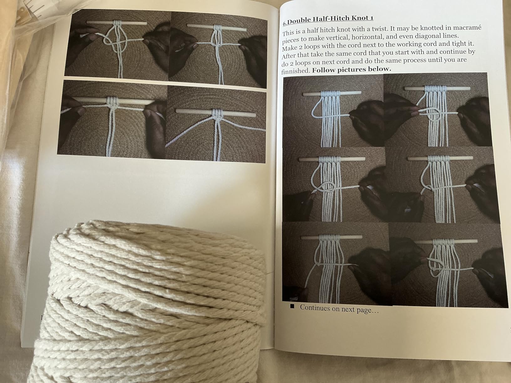CULETCRAFT Macrame Kit for Beginners 153pc, 15 Projects Book, 164yd Cotton Macrame Cord, Wooden Beads & Sticks, Wooden & Metal Rings, Gift Box, Book & Accessories, Perfect Macrame Starter Kit customer photo 1