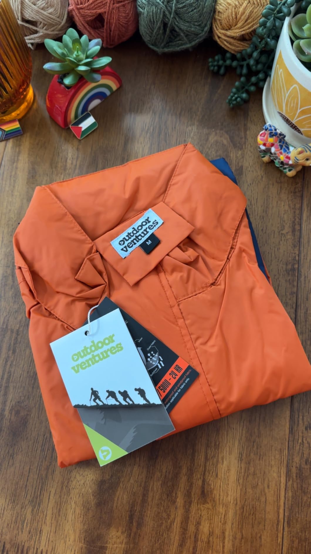 Outdoor Ventures Men's Rain Jacket Waterproof Lightweight Packable Pullover customer photo 2
