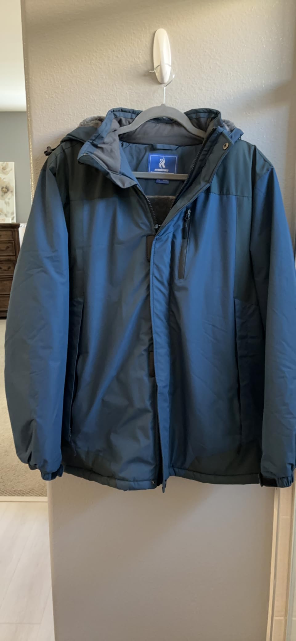 SPOSULEI Mens Skiing Jackets with Hoode Snowboarding Waterproof Fleece Liner Coats Windproof Winter Raincoat Multi Pockets customer photo 2