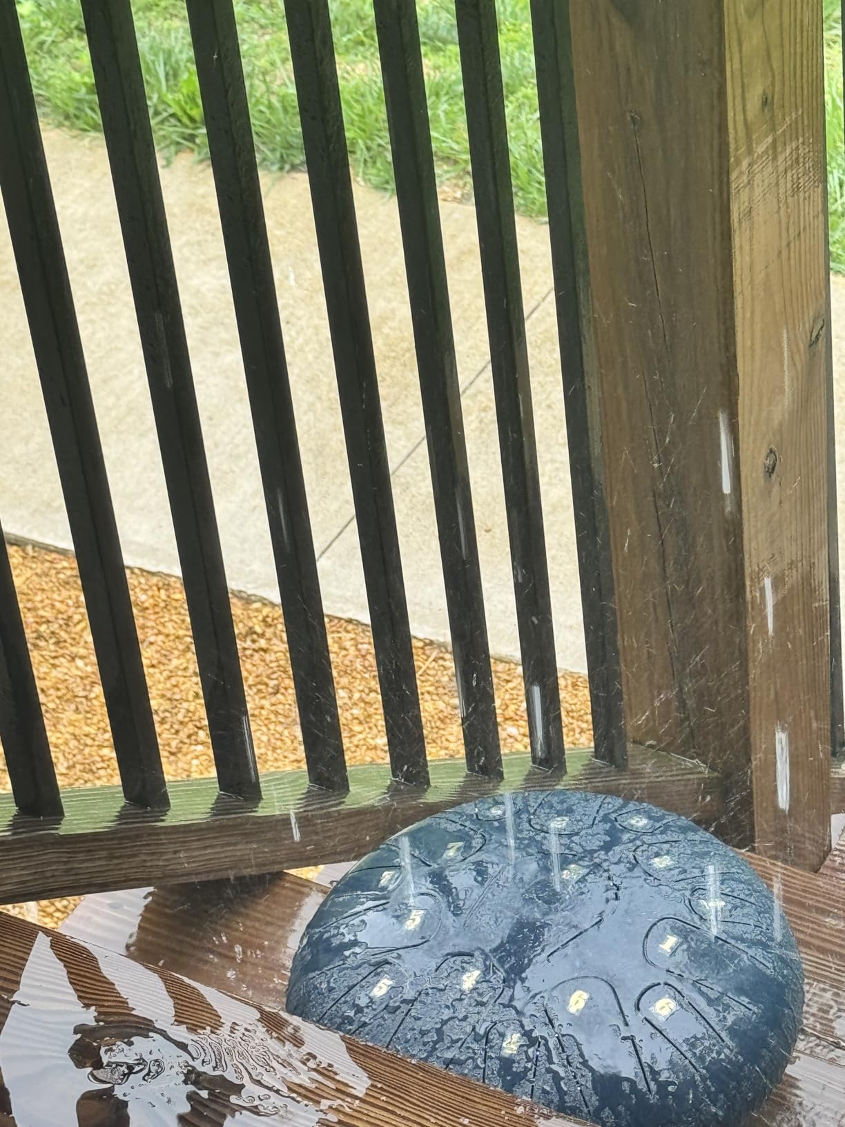 Rain Drum for Outside Garden,Steel Tongue Drum 12 Inches 15 Notes Musical Instruments, Handpan Drum Percussion Instrument, with Soft Bag, Music Book, 2 Mallets, for Meditation or Yoga (Green) customer photo 2