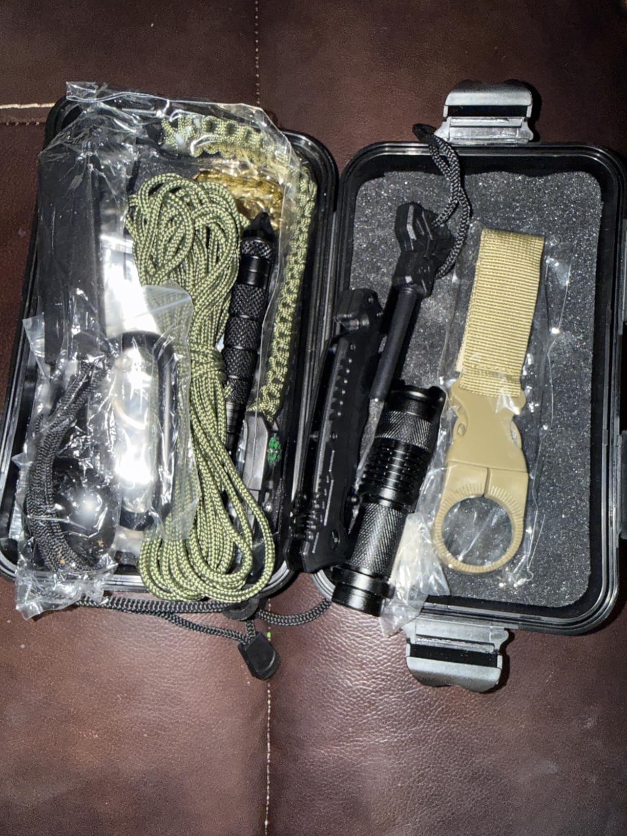 Survival Kit, Gifts for Men Dad Husband, Emergency Survival Gear and Equipment 19 in 1, Fishing Hunting Birthday for Men, Camping Accessories, Cool Gadget, Camping Essentials customer photo 2