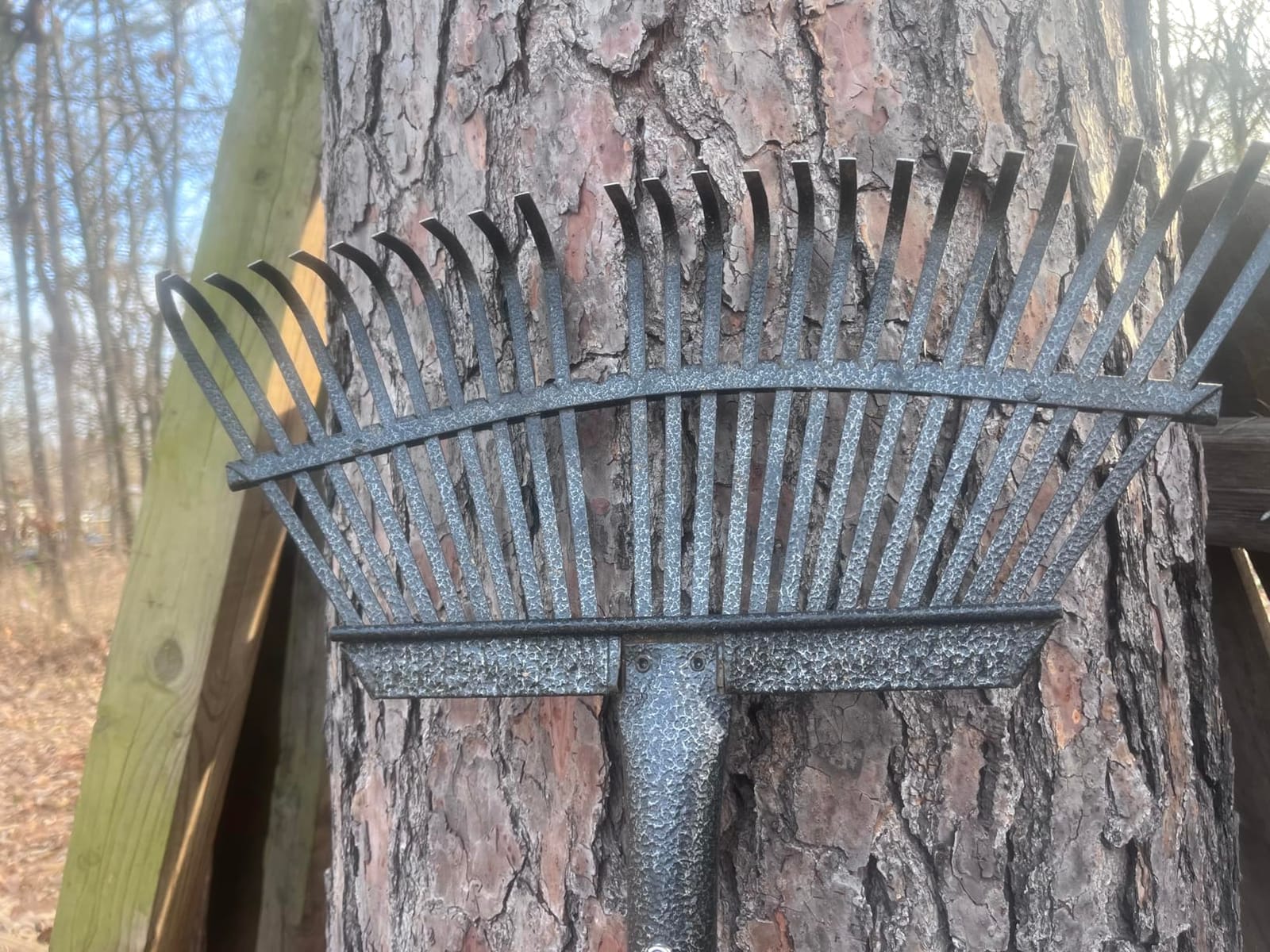 Garden Rake for Leaves: 18” Wide Metal Leaf Rake, 65” Long Adjustable Handle, Heavy Duty 25 Teeth, Fast Kids Women Large Lawn Yard Garden Leaf Cleanup Gardening Rakes: Grass,Debris,Pine Needles Pick customer photo 1
