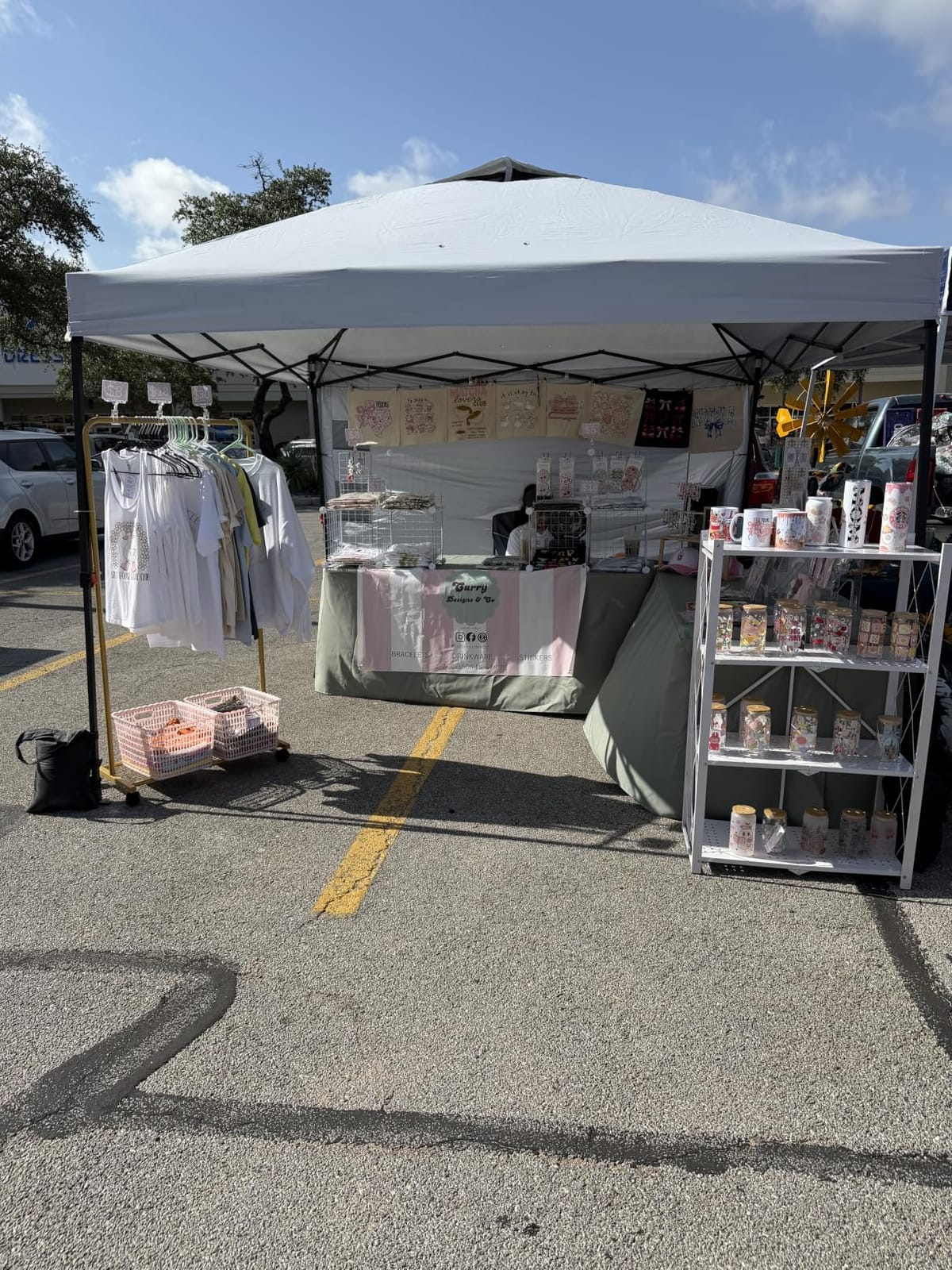 Tunbne 10X10 Pop Up Canopy Tent Outdoor with 1 Sidewalls, One Push Setup customer photo 1