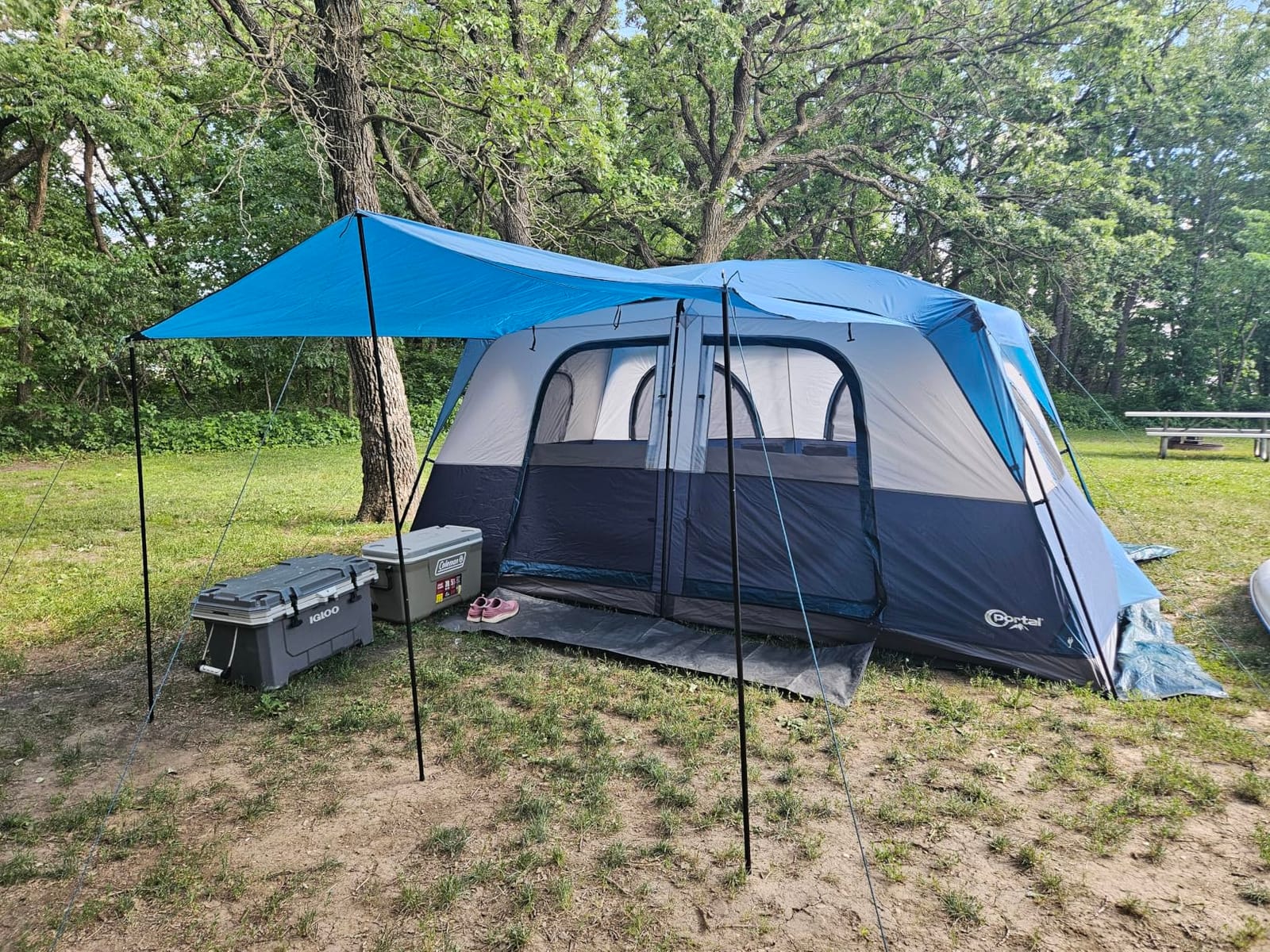 PORTAL Camping Tent, 6/8 /10 Person Instant Cabin Tent with Rainfly, Large Mesh Windows & Upgraded Ventilation, Portable Big Tents with Carry Bag for Family Outdoor, Backpacking, Hiking customer photo 1