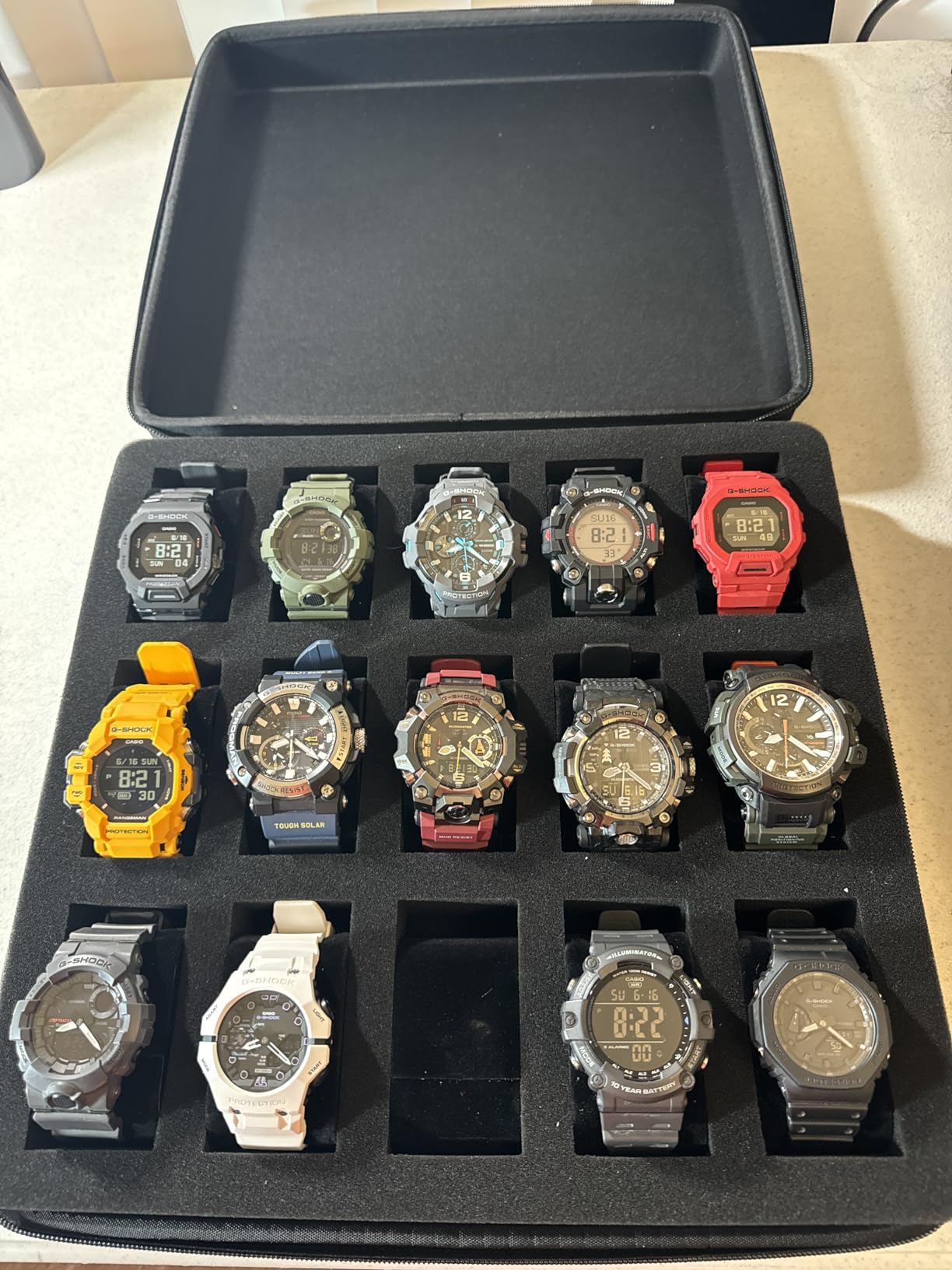 Comecase 15 Slot Watch Travel Case for Men Women, Portable Watch Organizer customer photo 1