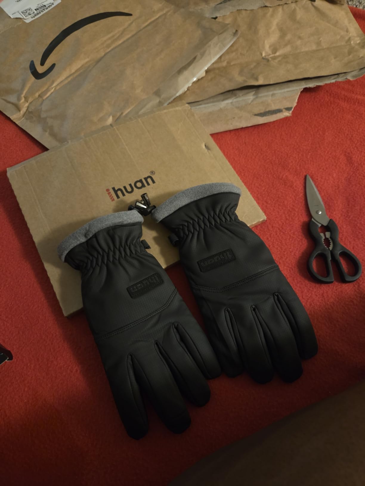 ihuan Winter Waterproof Ski Gloves Men Women, Snow Warm Cycling Cold Weather, Driving Biking Running customer photo 2
