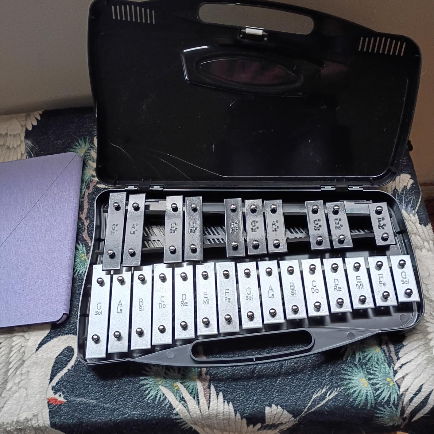 EASTROCK 25 Notes Xylophone Professional Glockenspiel with Box Stick Black customer photo 2