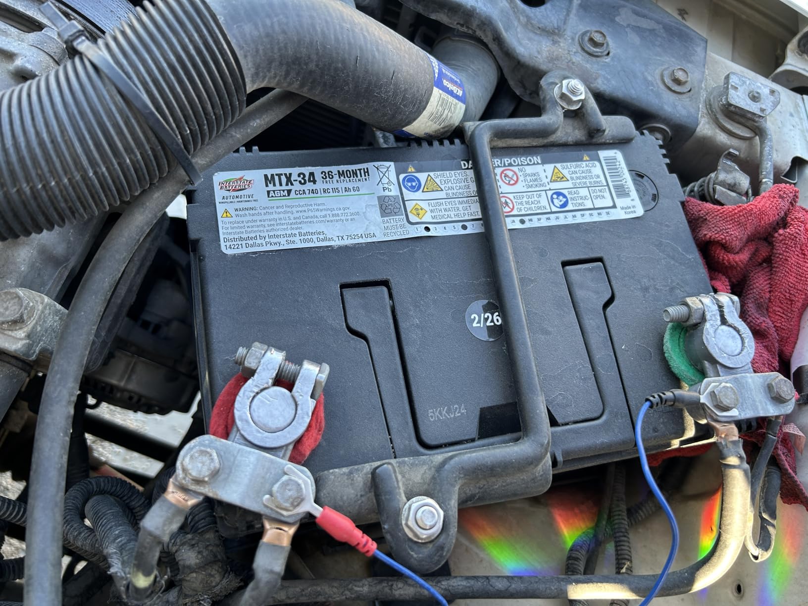 Interstate Batteries Car Battery 12V 95Ah 900CCA Group H8, 49 AGM customer photo 2