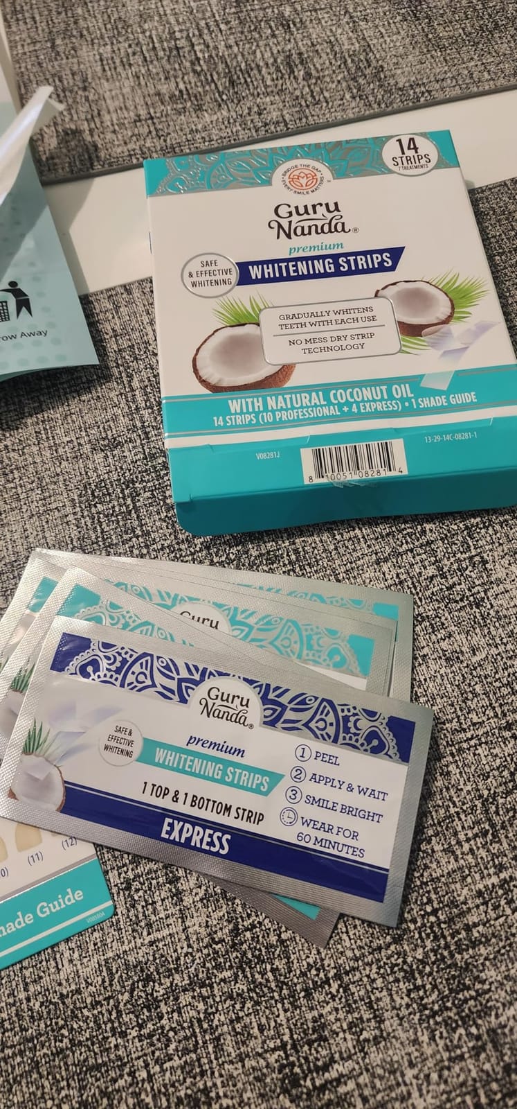 GuruNanda Teeth Whitening Strips - 4X Whiter Teeth, 7-Day Whitening Kit customer photo 1