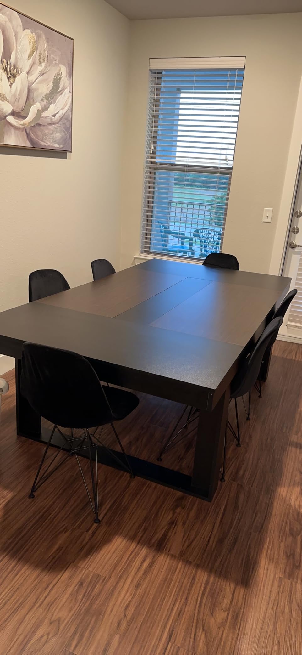 ECACAD 7FT Conference Table for 6-8 People, Large Rectangular Meeting Table, Modern Seminar Table for Office Meeting Conference Room, Brown (86.6”L x 47.2”W x 29.4”H) customer photo 2