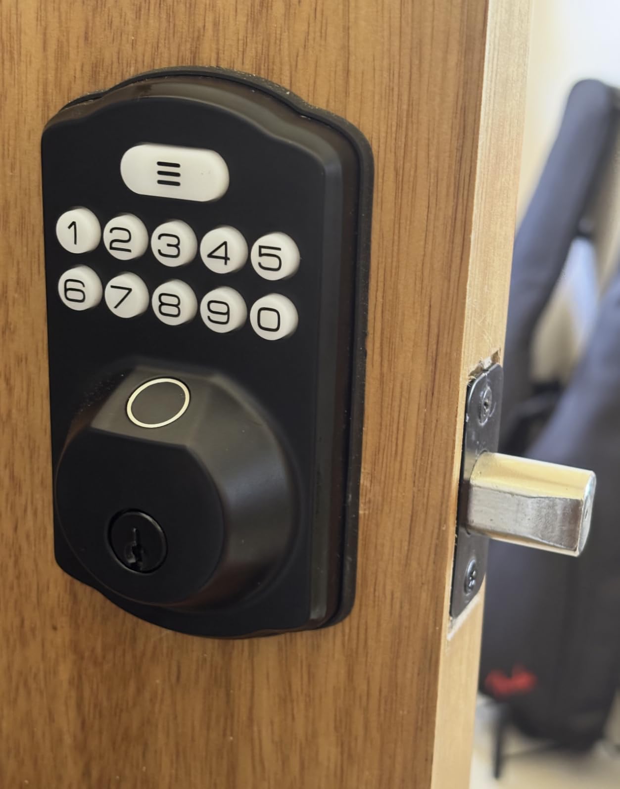 Veise KS02A Fingerprint Door Lock, Keypad Deadbolt, Matte Black customer photo 1