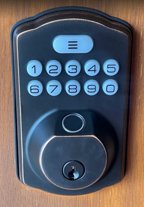 Veise KS02A Fingerprint Door Lock, Keypad Deadbolt, Matte Black customer photo 2