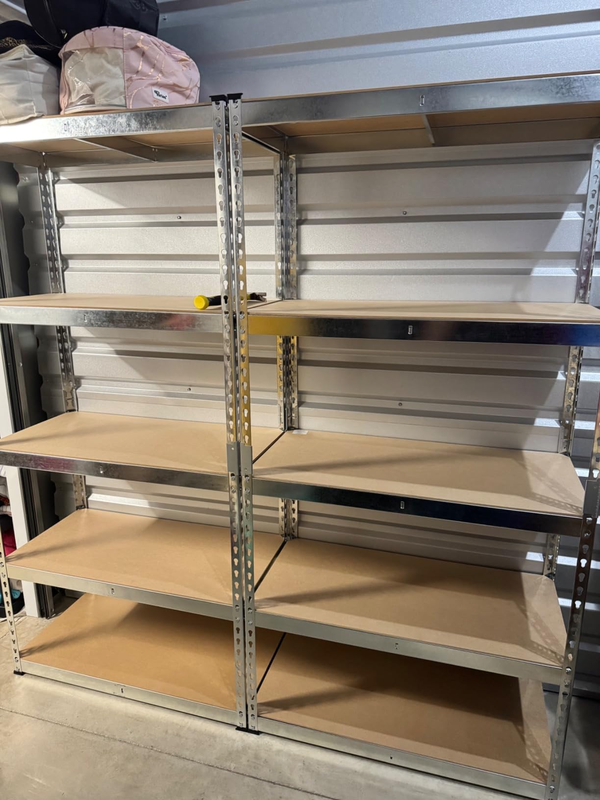 SONGMICS Set of 2 5-Tier Boltless Assembly Storage Shelves, Load 2310 lb customer photo 2
