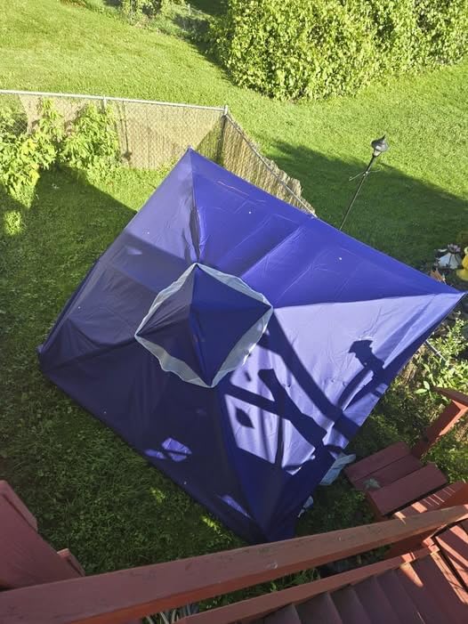 LAUSAINT HOME 10x13 Gazebo Canopy, Upgraded Metal Frame Heavy Duty Patio Canopy Tent Shelter with Double Roofs, Mosquito Nettings and Privacy Screens for Backyard, Garden, Lawn, Khaki customer photo 1