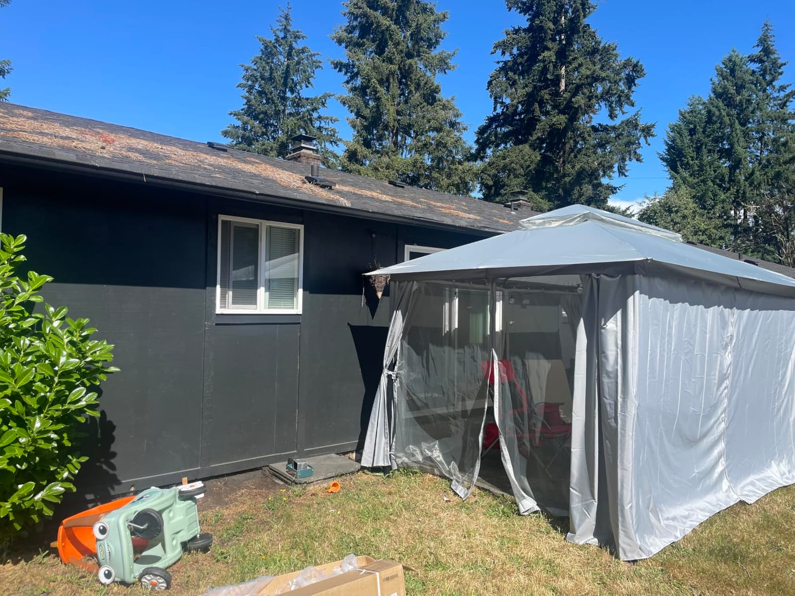 LAUSAINT HOME 10x13 Gazebo Canopy with Netting, Curtains & Double Roof customer photo 2