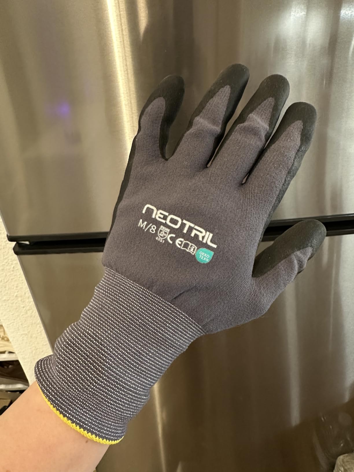 NEOTRIL Safety Work Gloves MicroFoam Nitrile Coated-3/6/12/36 Pairs,Breathable Nylon Working Gloves for Men Women customer photo 2
