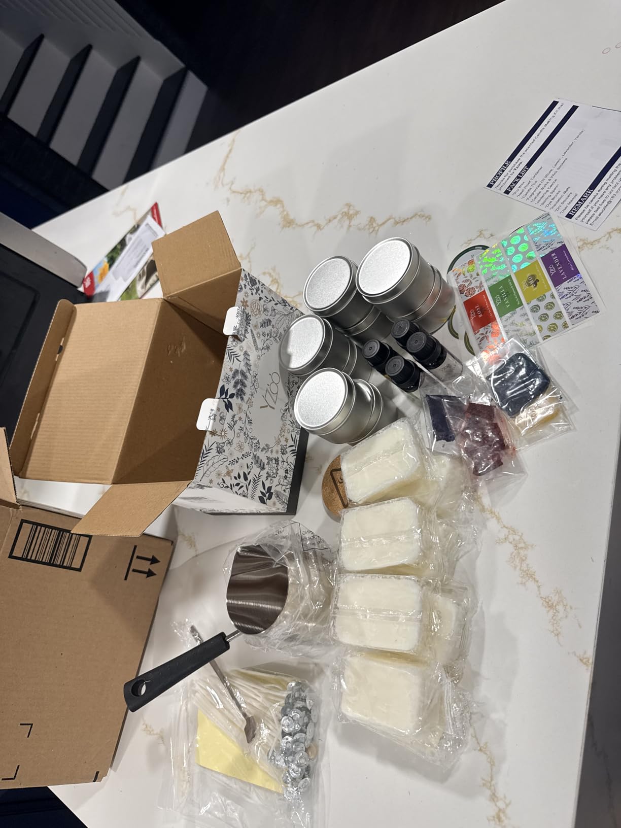 Complete Candle Making Kits for Adults Beginners, DIY Candle Making Supplies Include Soy Wax,Wax Melter,Scents,Dyes,Wicks,Wicks Sticker,Candle Tins & More-Full Candle Maker Set - Arts & Crafts Kits customer photo 1