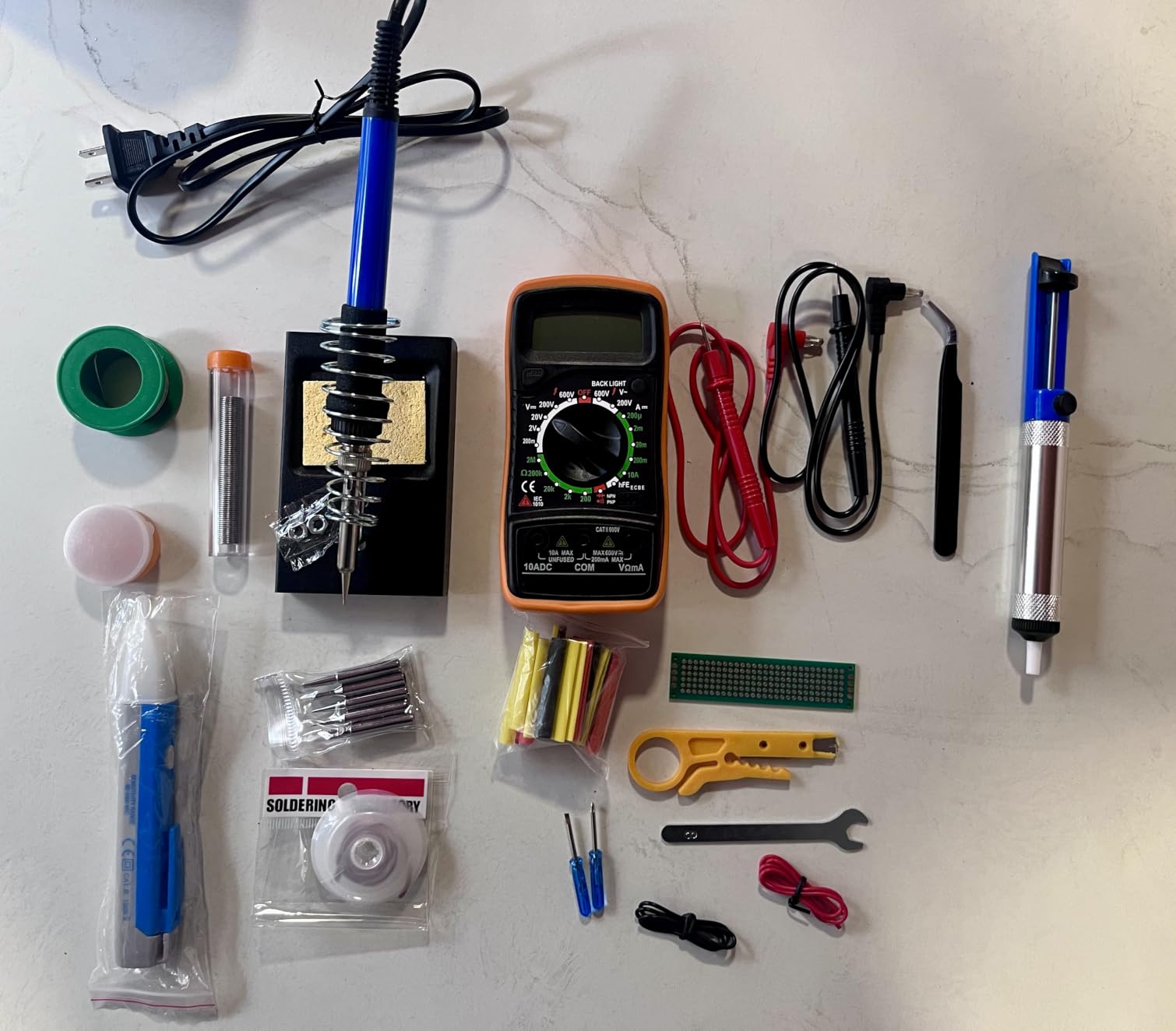 Soldering Iron Kit,80W LCD Digital Soldering Gun with Adjustable Temperature Controlled and Fast Heating Ceramic Thermostatic Design customer photo 1