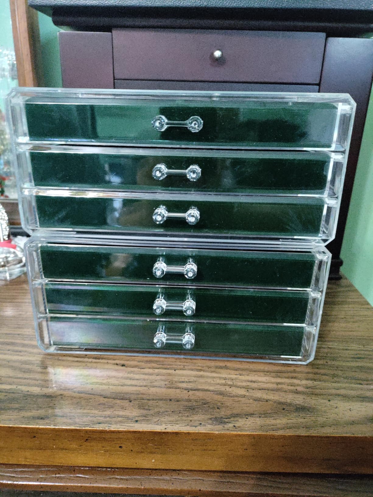 ProCase Earring Holder Organizer Jewelry Box with 5 Drawers, Grey customer photo 2