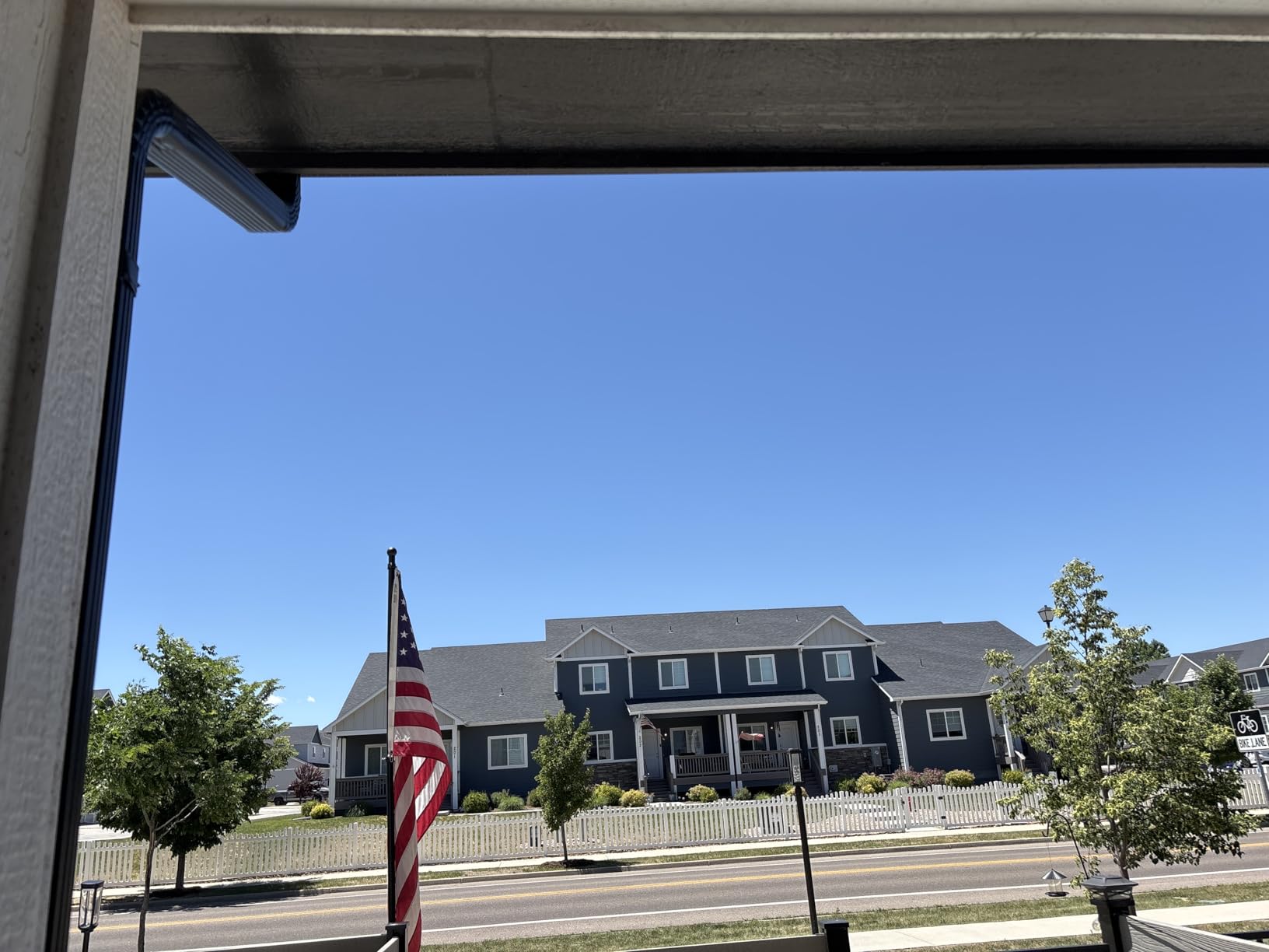 Acostop 10ft In-Ground Flag Pole for Outside House, Fits 2 Flags customer photo 1
