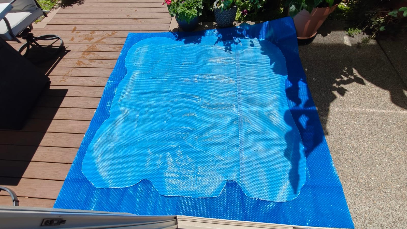 BigXwell Heavy-Duty Solar Pool Cover 16x32ft - 16Mil Blue customer photo 1