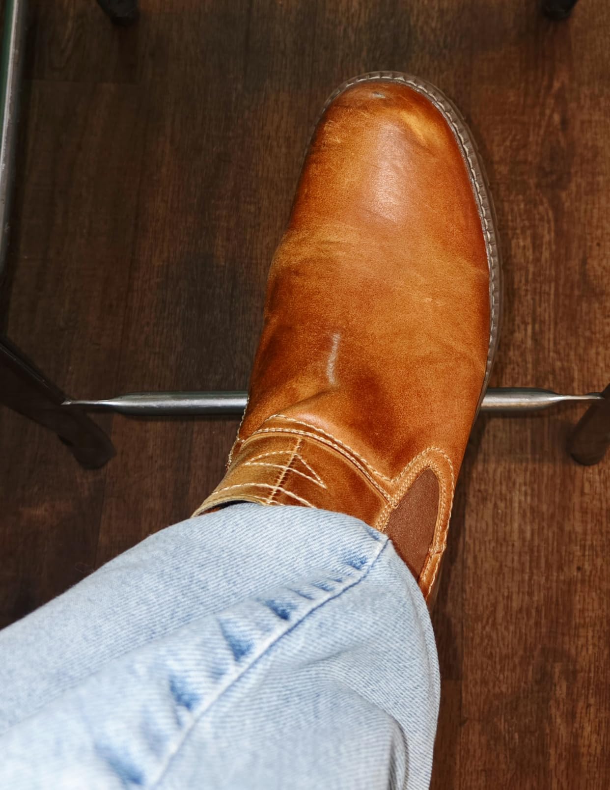 Jousen Men's Chelsea Boots Casual Slip On Ankle Boots with Memory Foam customer photo 2