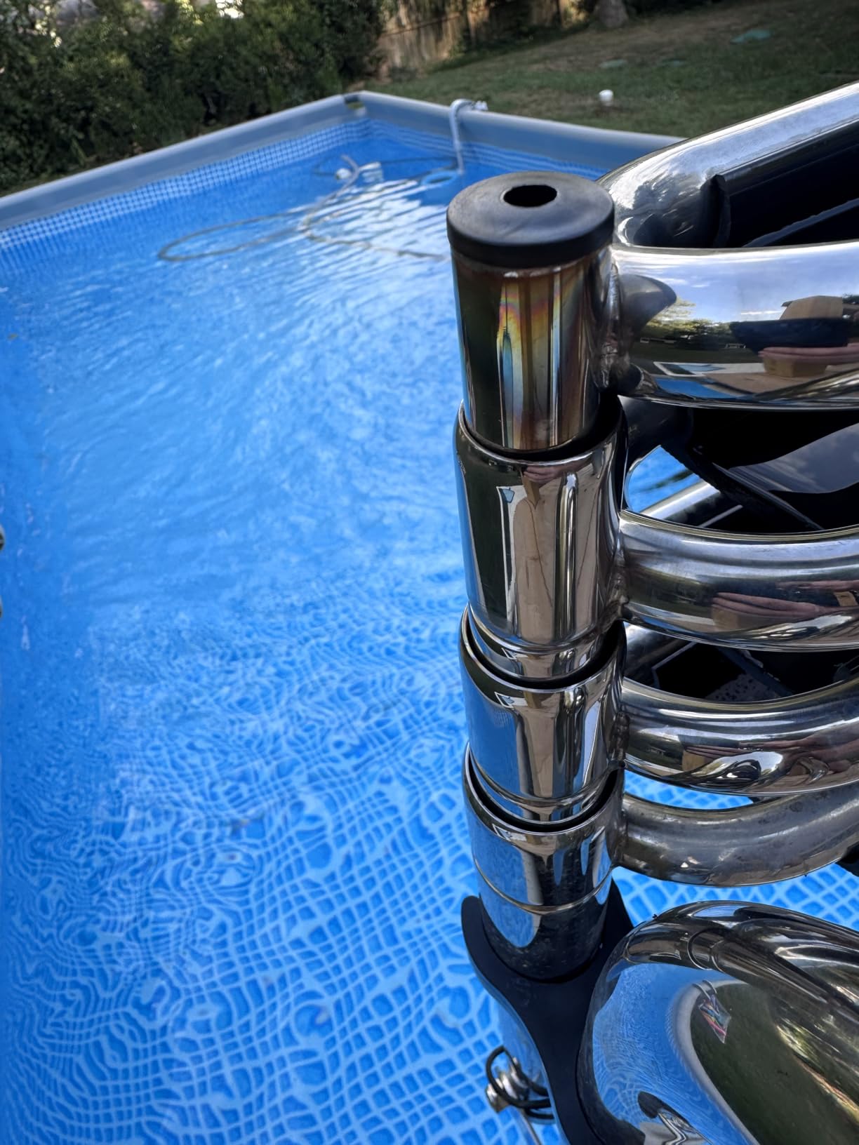 Heavy Duty Pontoon Boat Ladder, 316 Stainless Steel 4 Step Folding Ladder customer photo 1