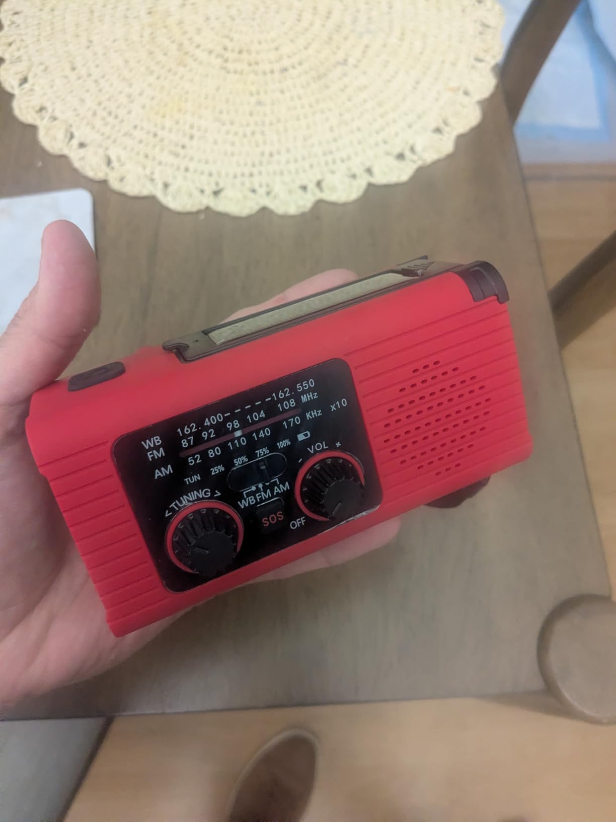 NITIGO Emergency Weather Radio, 4000mAh NOAA Weather Radio Solar Charging customer photo 2