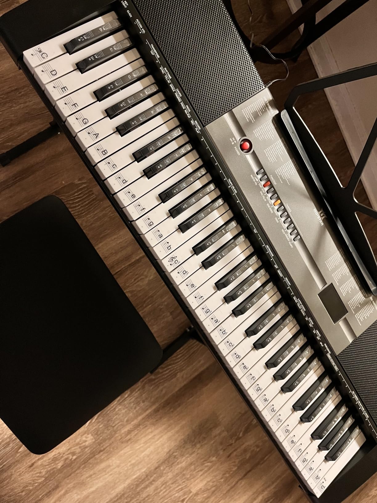 MUSTAR 61 Key Piano Keyboard, Electric Piano Keyboard with Lighted Up Keys customer photo 1