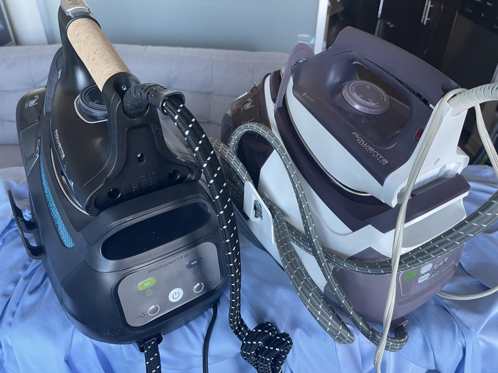 Rowenta, Iron, Ultimate Steam Pro Stainless Steel Soleplate Professional Steam Station for Clothes, 1800 Watts, 1.3L Removable Tank, Boiler Technology, Fast Heat Up, Black Clothes Iron, DG8668 customer photo 1