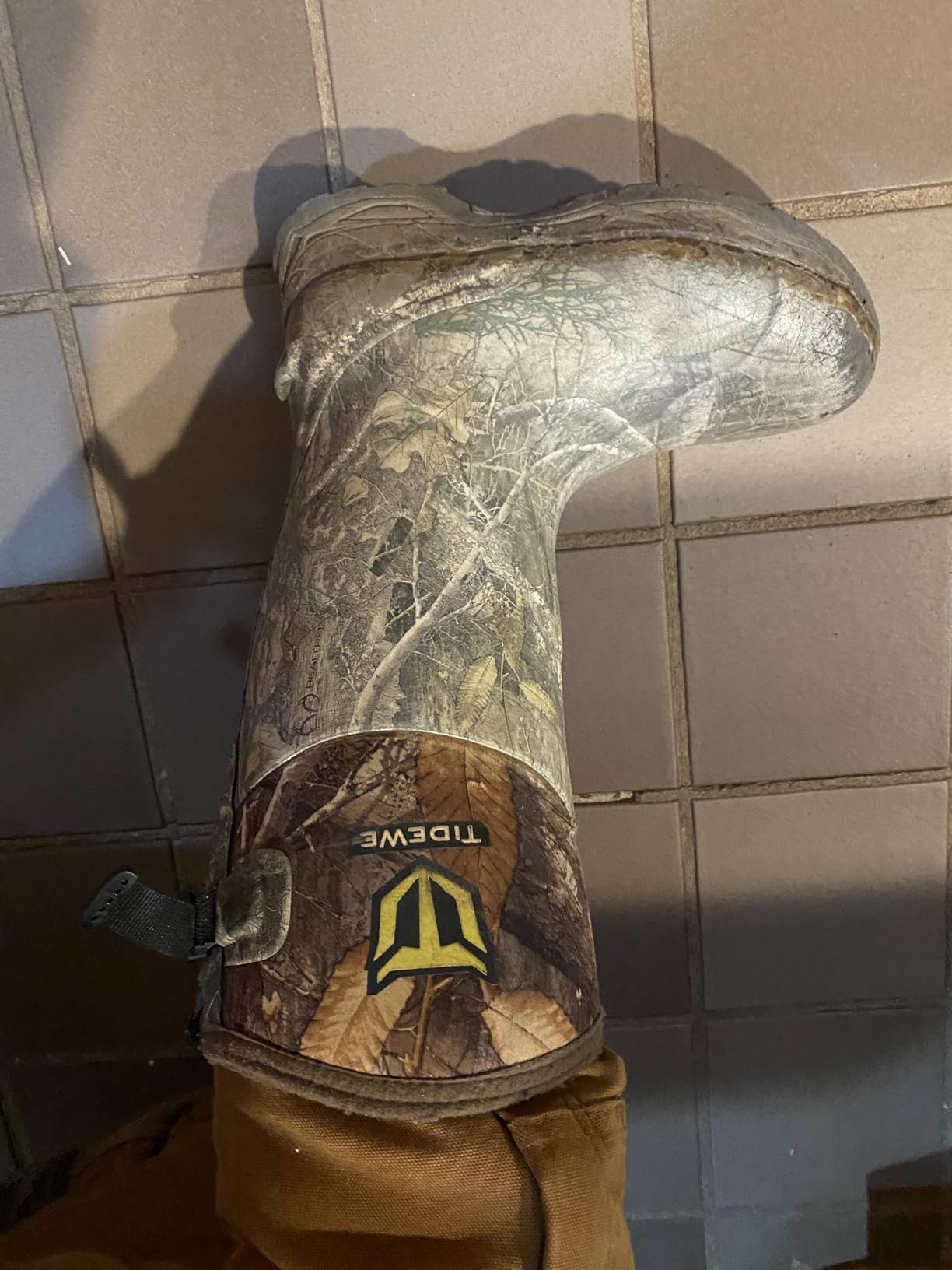 TIDEWE Rubber Hunting Boots, Waterproof Insulated Sturdy Outdoor customer photo 2