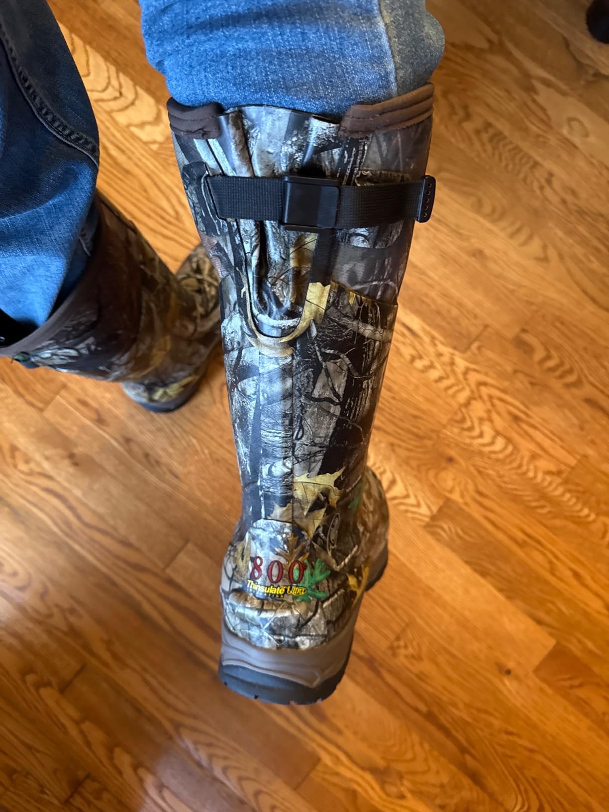 TIDEWE Rubber Hunting Boots, Waterproof Insulated Sturdy Outdoor customer photo 2