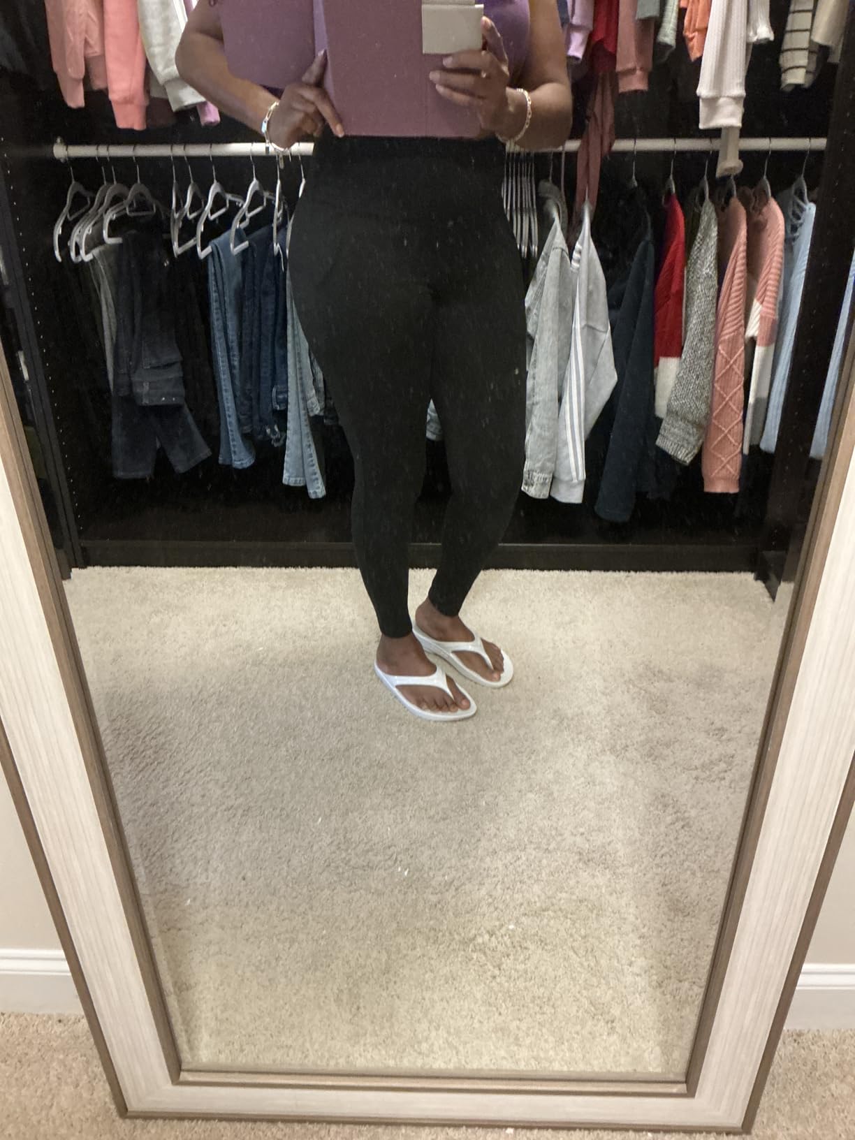 we fleece 3 Pack Women's Fleece Lined Leggings with Pockets High Waist customer photo 1