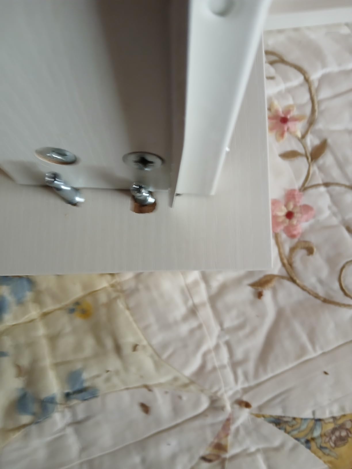 Arrow Classic Sewing Furniture Harriet Full-Size Sewing Cabinet with Hydraulic Machine Lift, Drawers, Expandable Leaves, Locking Wheels - Ash White customer photo 1