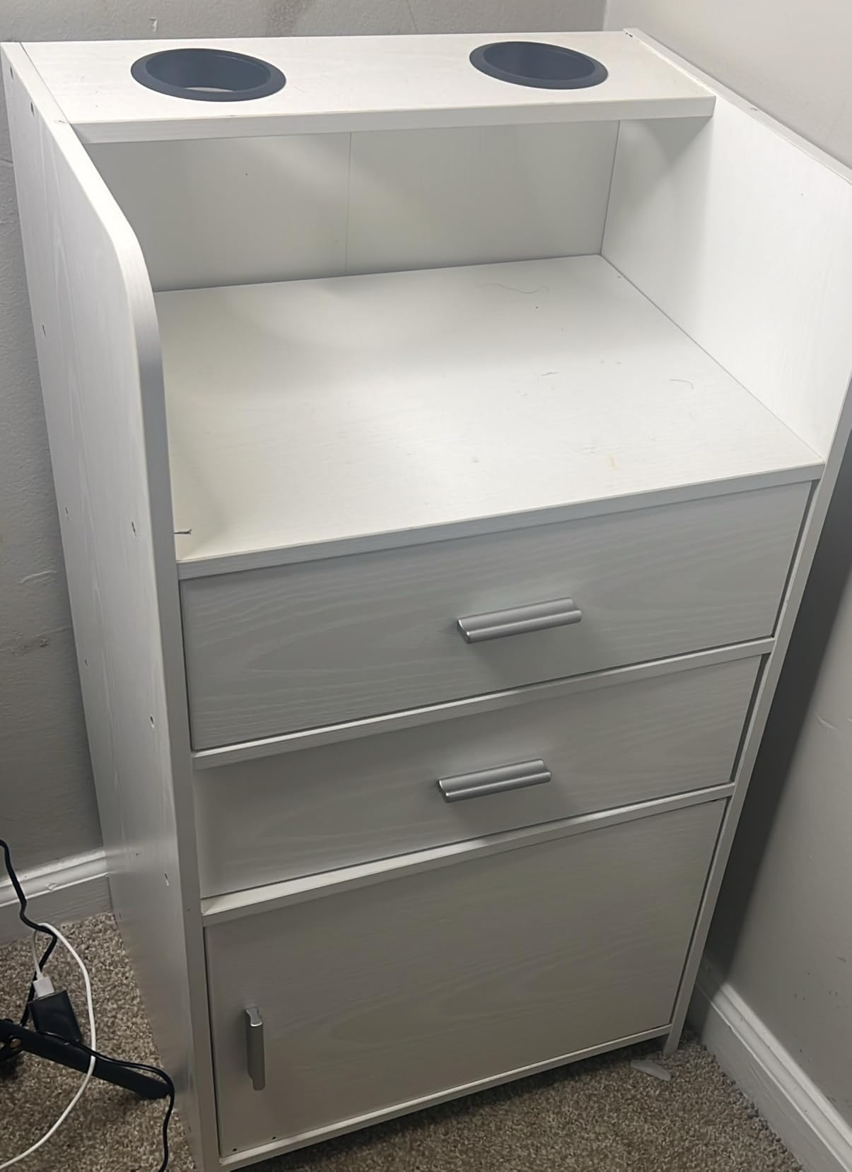 4ever2buy Salon Station for Hair Stylist, Salon Station Cart with Wheels customer photo 2