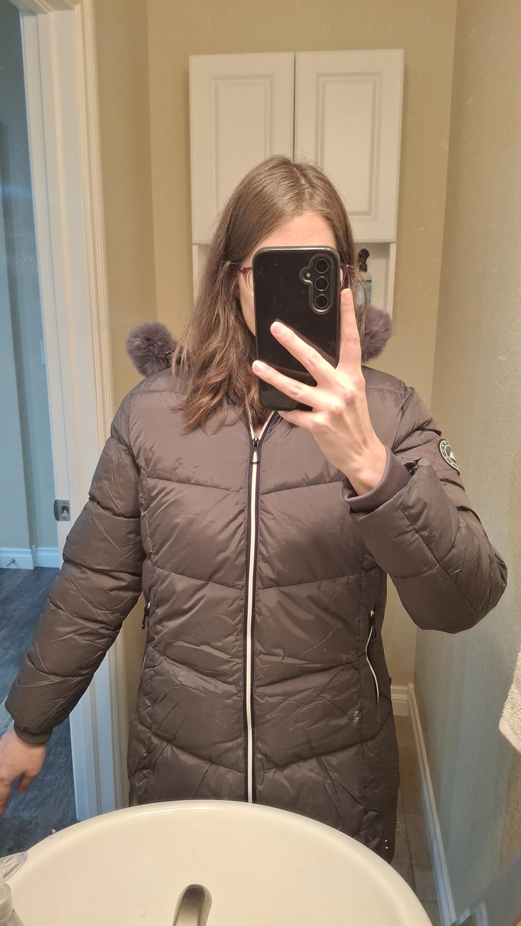 Women's Long Warm Winter Puffer Jacket Lightweight Fashions Down Coats customer photo 1