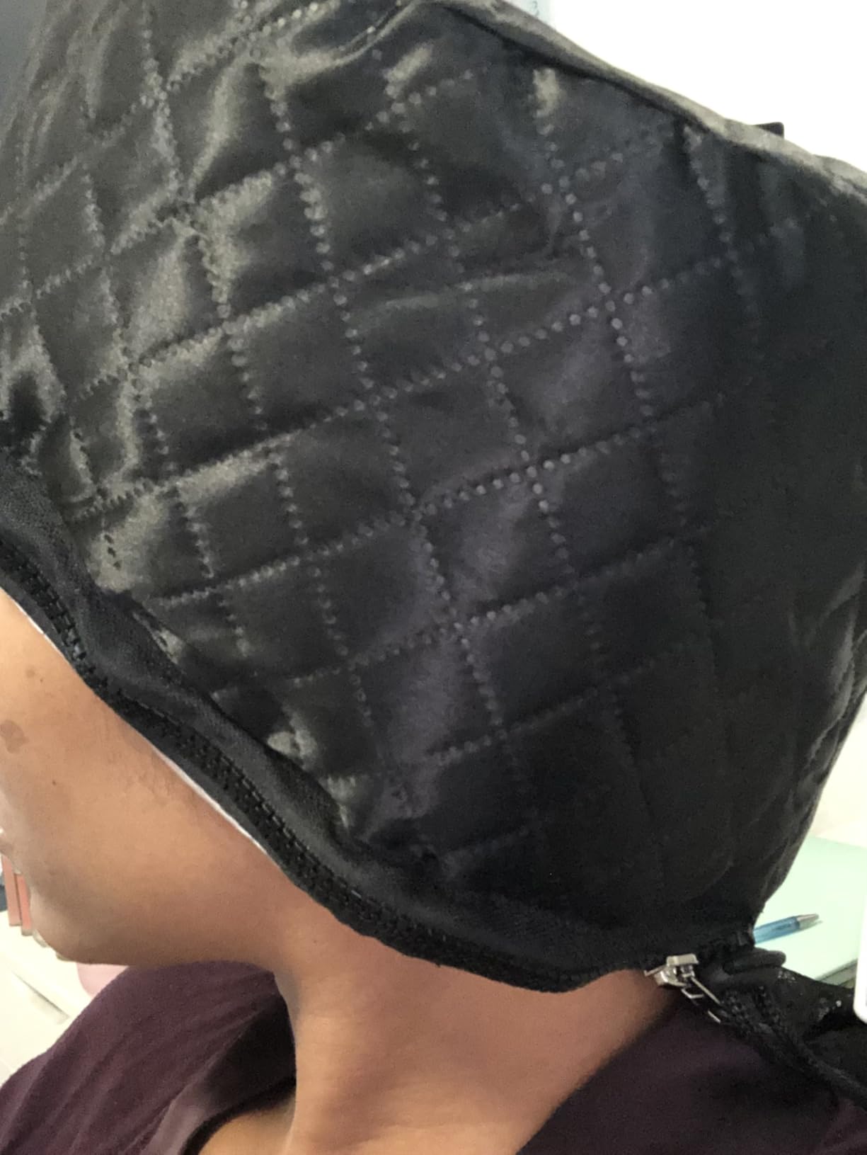 Heat Cap for Deep Conditioning: 10-Level Heats Up Quickly 3 Time Settings Hair Steamer for Natural Hair Home Use Thermal Steam Cap for Black Hair Portable Heating Caps customer photo 1