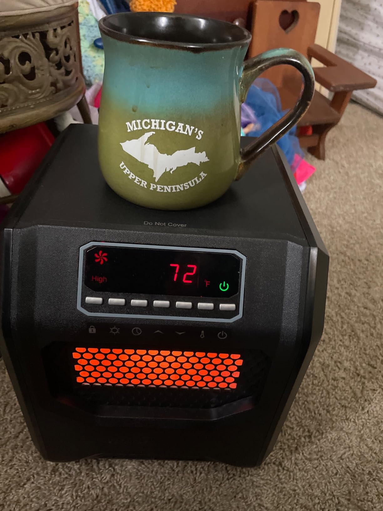 Infrared Space Heater 3 Mode 1500W Electric heater for Indoor Use customer photo 2