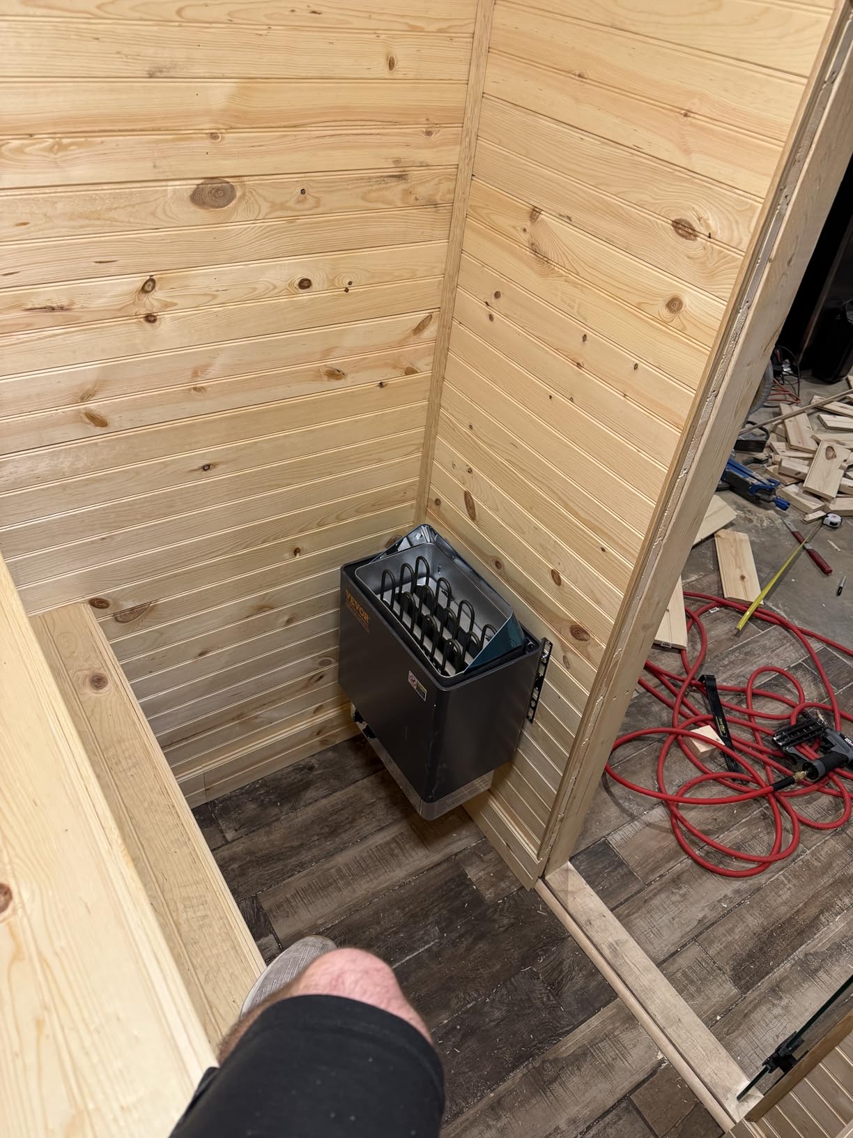 VEVOR Sauna Heater,220V Electric Sauna Stove, Steam Bath Sauna Heate 3h Timer and Adjustable Temp for Max. 176-318 Cubic Feet, Home Hotel Spa Shower Use (6KW) FCC Certification customer photo 1