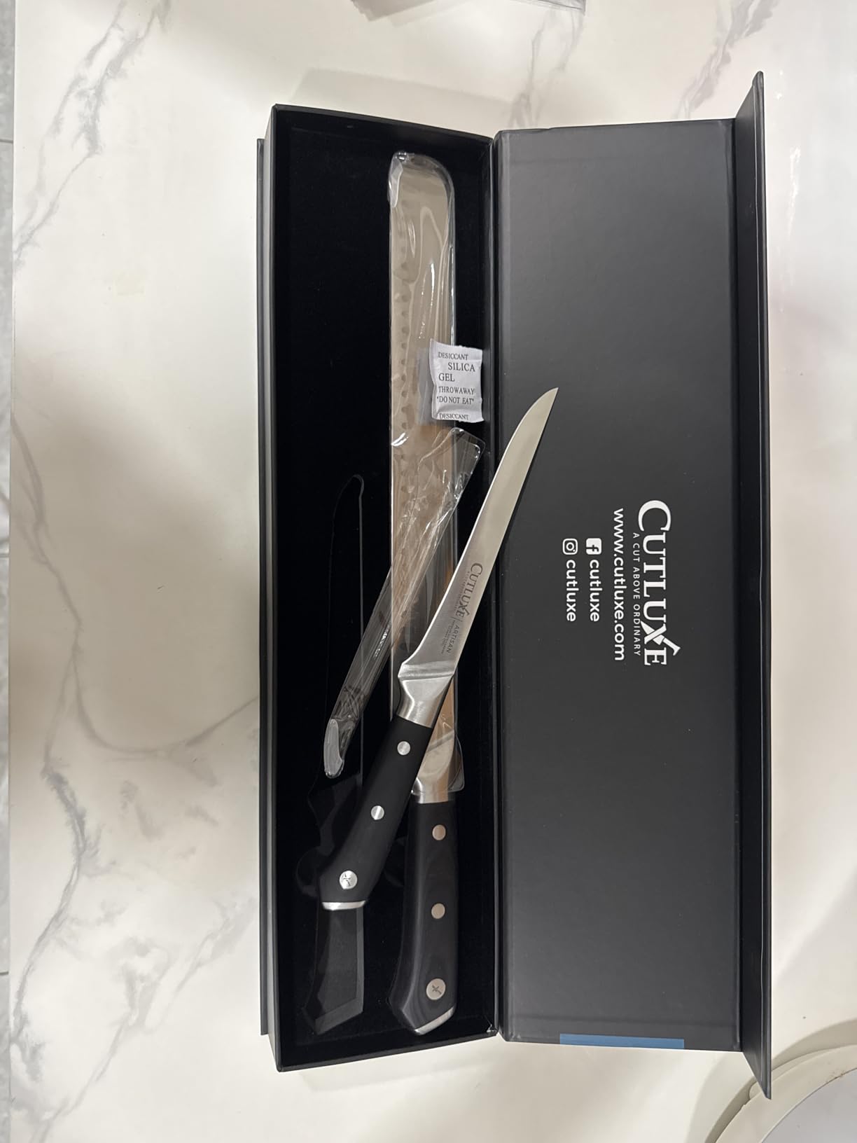 Cutluxe Turkey Carving Knife Set – Carving Fork & Knife for Meat & BBQ customer photo 1