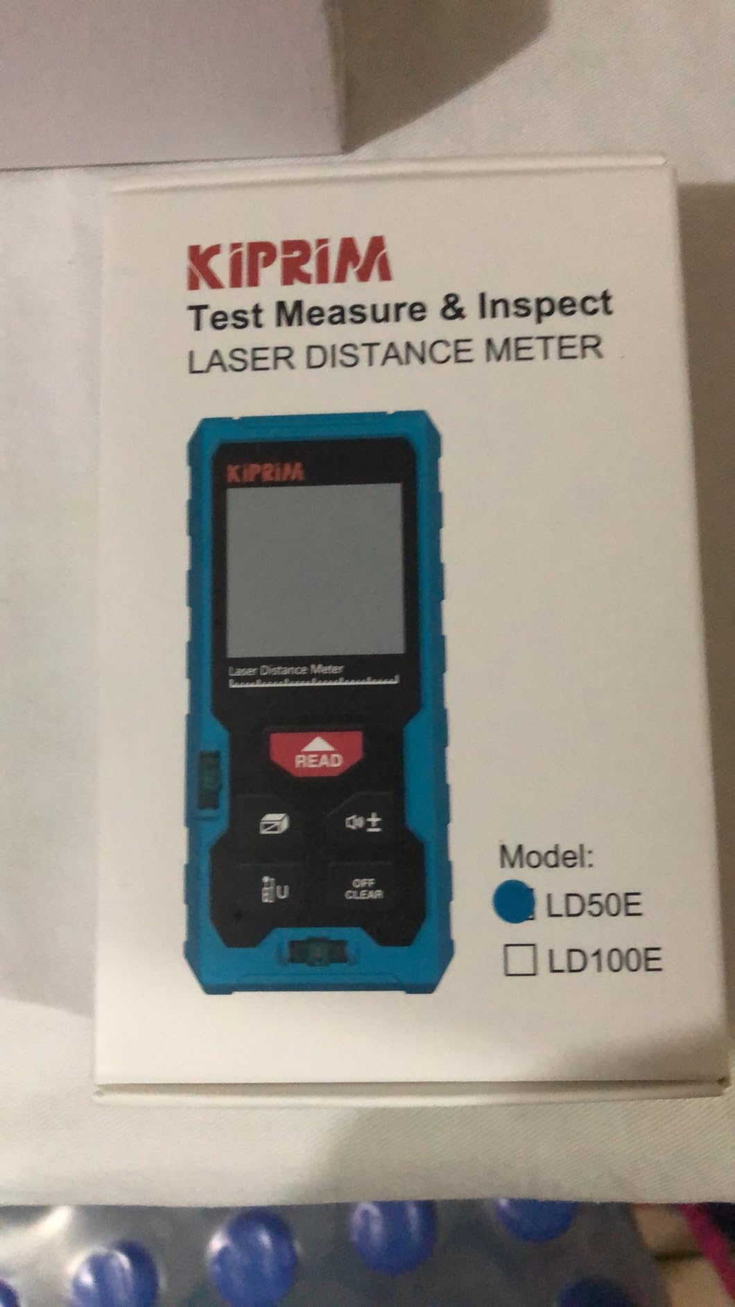 Kiprim LD50E Laser Distance Measure,165ft/50M,Backlit LCD,Ft/M/in Switch customer photo 2