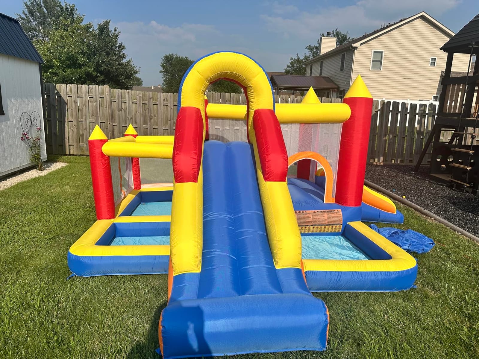 Umbalir Inflatable Bounce House with Dual Pools & Through Tunnel customer photo 1
