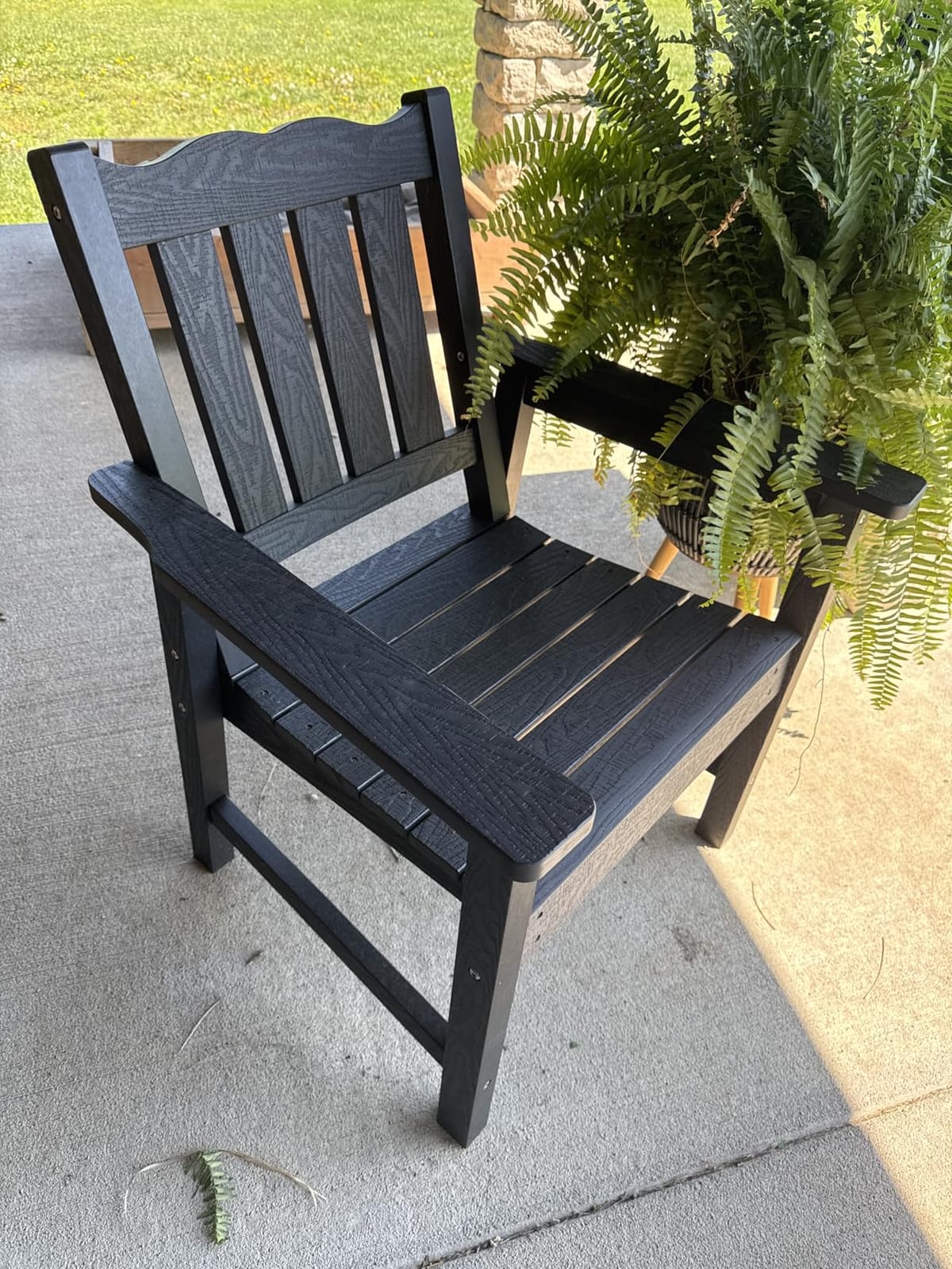 Stoog All-Weather Patio Chairs Set of 2, Heavy Duty Outdoor Chairs with 400 lbs Weight Capacity, Garden Chair for Backyard, Deck, Lawn & Porch, Blue customer photo 2