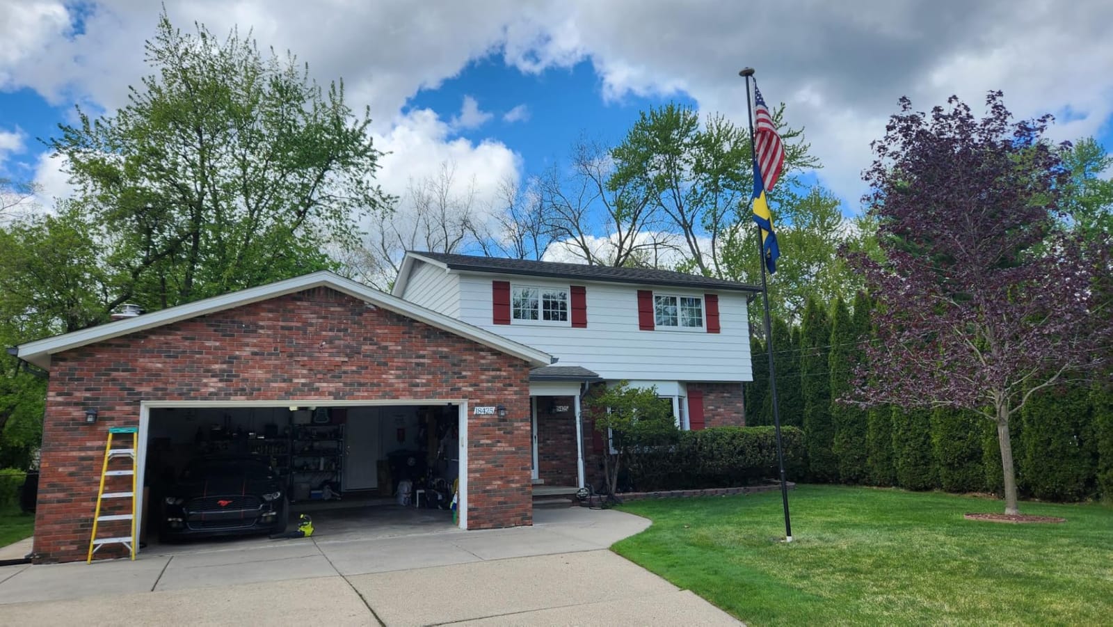 Heavy Duty 25 FT Flag Pole 100MPH Wind Test for Outside House customer photo 1