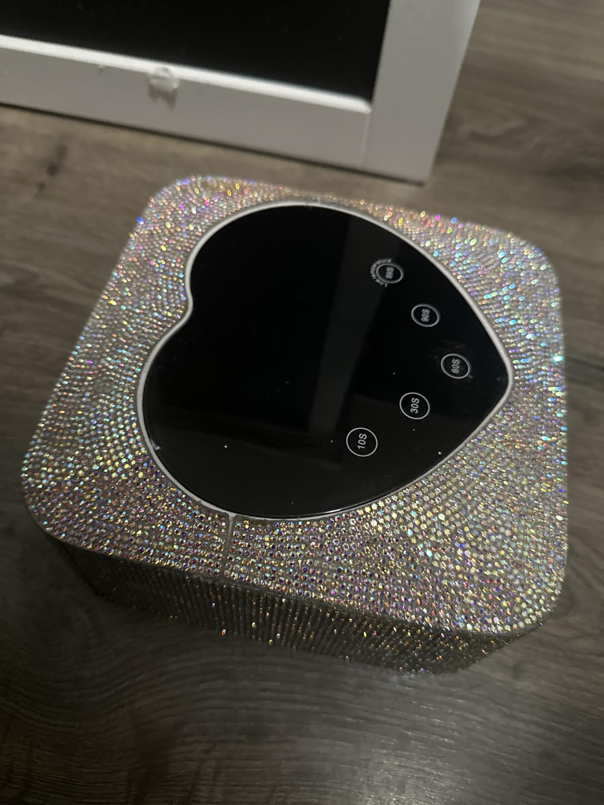 HUGMAPLE Cordless UV Nail Lamp 72W,Rechargeable Diamond LED Nail Dryer customer photo 2