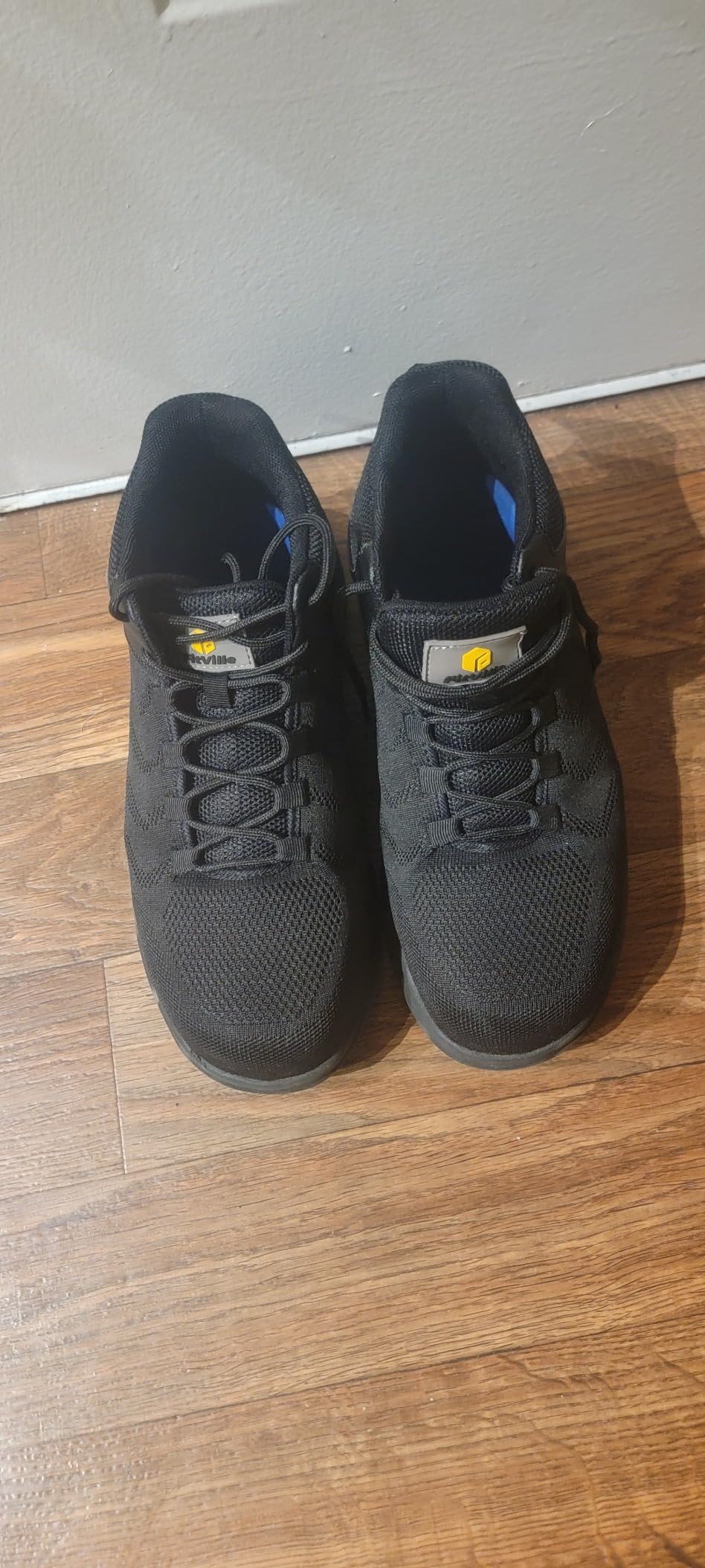 FitVille Extra Wide Work Boots for Men Composite Steel Toe Safety Boots High Top Work Shoes for Men customer photo 1